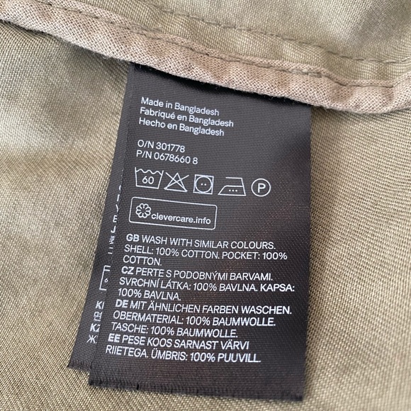 H&M women’s size 8 olive green - adjustable jacket - Picture 6 of 6